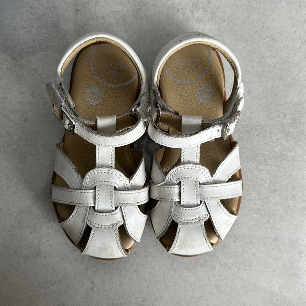 Stride rite toddler 8M white sandal